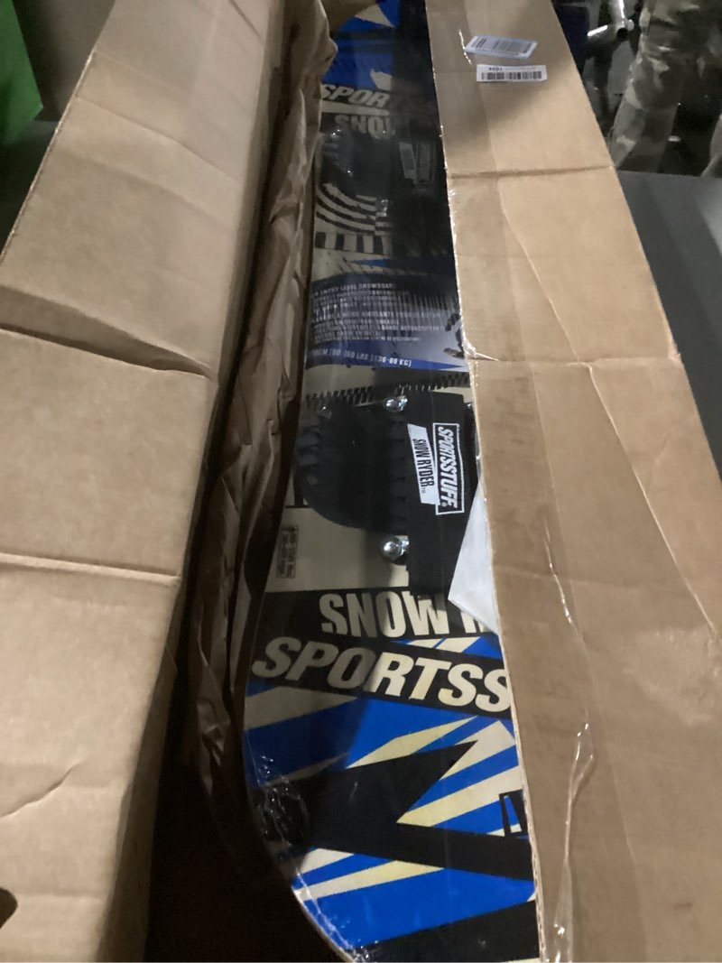 Condition photo showing New/Like New for SportsStuff Wood Snowboards/Snow Sleds - Beginner Kids Winter Sports Accessories - 90cm-130cm Models 130cm - Blue