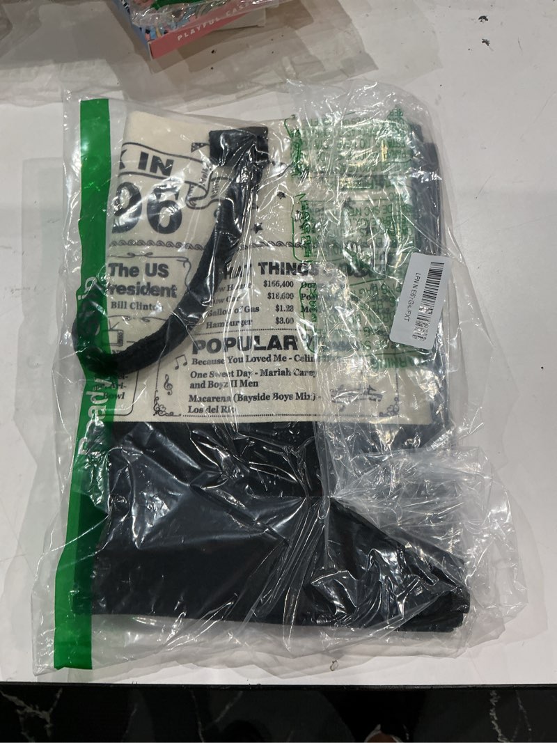 Condition photo showing Good Condition for yeohjoy 30th birthday gifts for women canvas tote bag travel gear,unique 30 years old gifts for wife mom sister aunt friends her, vintage n°30 handbag & cosmetic bag & back in 1996 poster n30