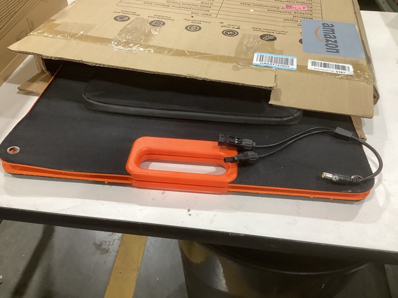 ebl solar panel 100w portable solar panel (upgraded) for 240/300/500/1000/1500/2000 power station, with adjustable kickstand and parallel cable, waterproof ip65 for outdoor camping hiking rv trip 100w for power station