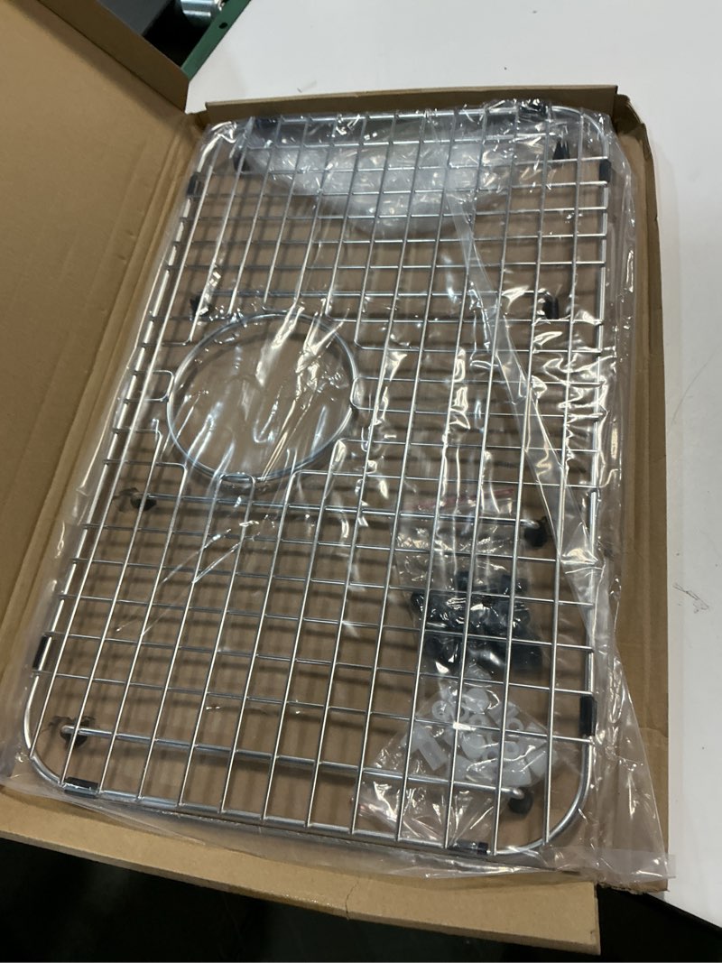 Condition photo showing Good Condition for Serene Valley Sink Bottom Grid 21" X 13", Rear Drain with Corner Radius 2", Sink Protector SVM2113R