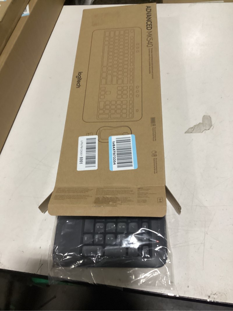 Condition photo showing Good Condition for Logitech MK540 Advanced Wireless Keyboard and Mouse Combo for Windows, 2.4 GHz Unifying USB-Receiver, Multimedia Hotkeys, 3-Year Battery Life, for PC, Laptop 2024 Model