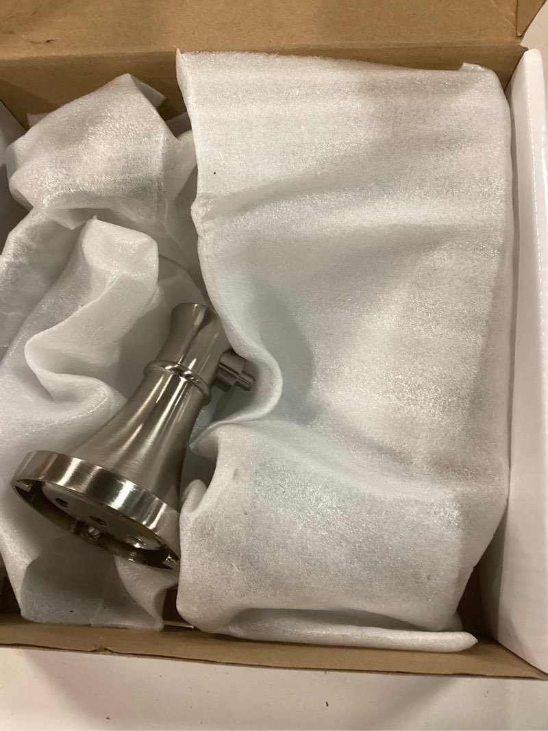 Condition photo showing Good Condition for rumose toilet paper holder and hand towel ring brushed nickel wall mount bathroom hardware accessories 2 pcs set flexible pivoting toilet tissue roll holder and towel hanger, stainless steel