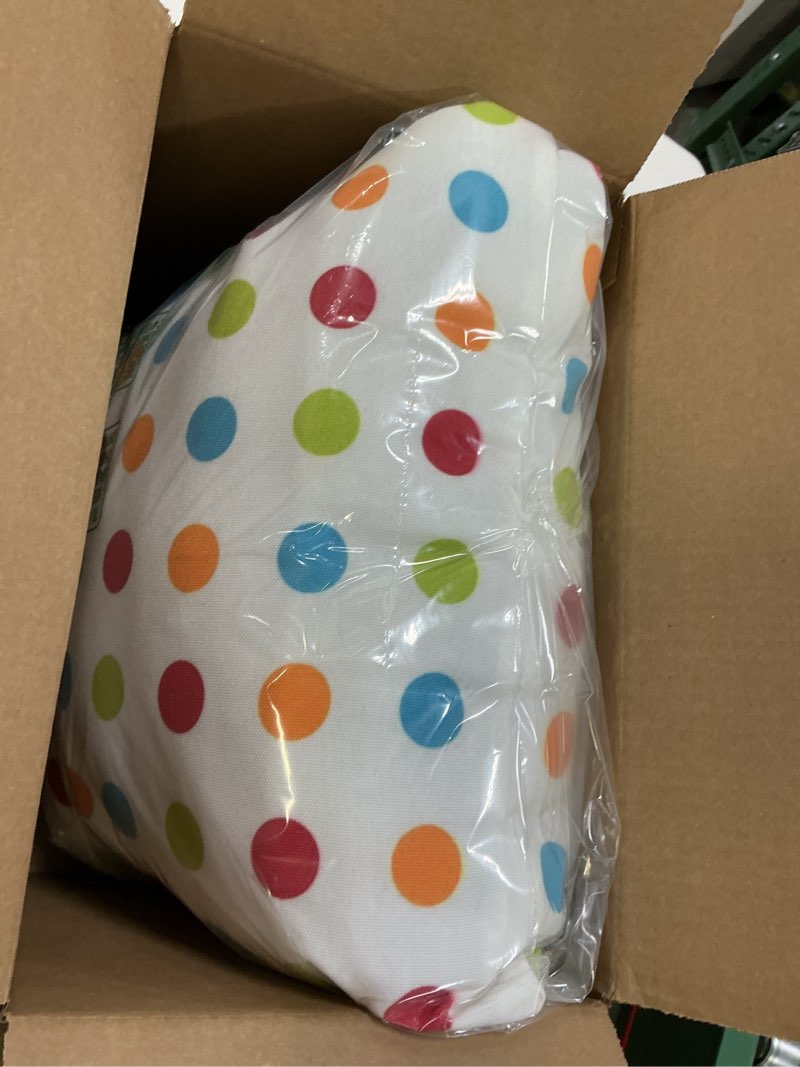Condition photo showing Good Condition for Colorful Rainbow Polka Dots Throw Pillow 16x16