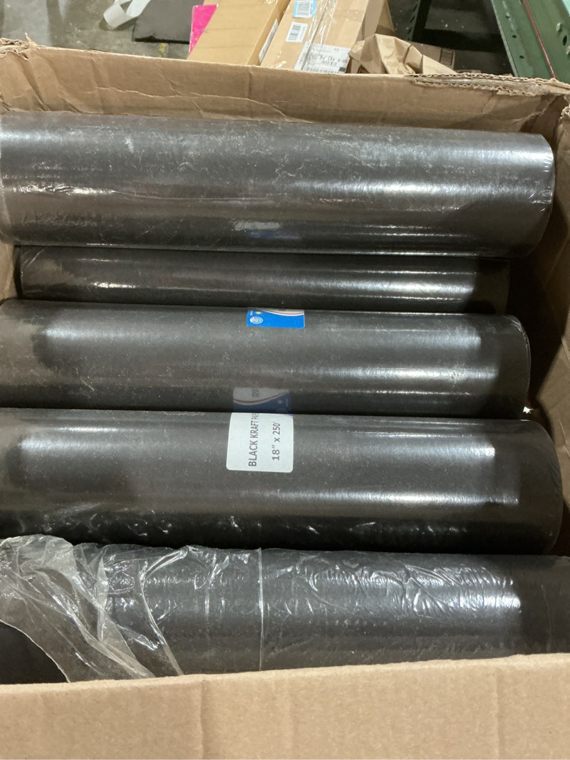 Condition photo showing New/Like New for Black Butcher Paper 18\" x 250’ Pack of 5) - Natural Butcher Paper Roll for Meat and Fish - Unwaxed&Food-Grade Rolls of Paper for Smoker, Grilling - Paper Rolls for BBQ by IDL Packaging