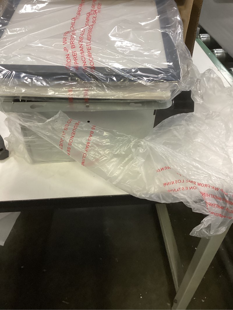 Condition photo showing Good Condition for Tech Drive Bathroom Exhaust Fan with Light,110CFM,Super Quiet Bathroom Ventilation Fan,1000lm Dimmable 3CCT LED Light 3000K/4000K/5000K Selectable, Energy Star Bath Fan, Decorative Black Trim 110CFM 3CCT light(black)