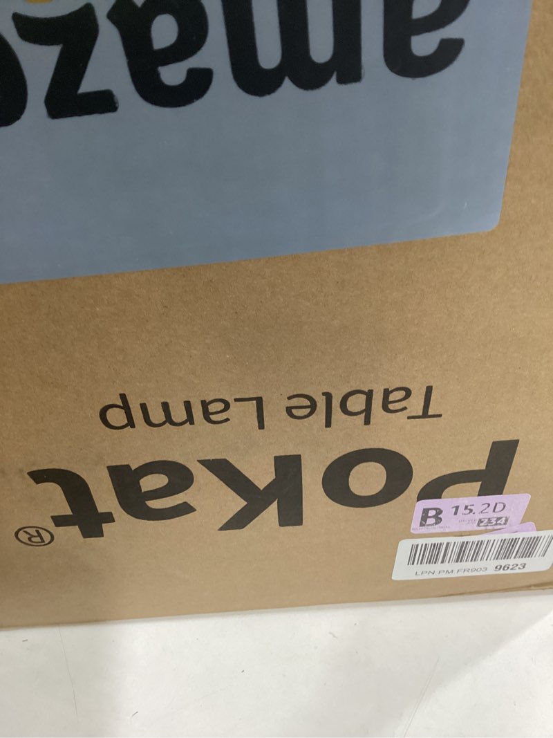 Condition photo showing New/Like New for PoKat 23" Modern Ceramic Table Lamp Set of 2 for Living Room White Desk Lamps for Bedroom Farmhouse Bedside Nightstand Bedside Lamp End Table Lamps Beige Beige and White - 23'' Ceramic Lamps