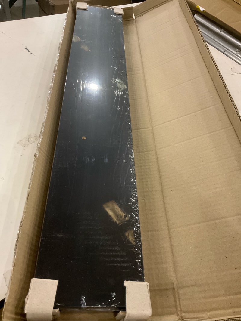 Condition photo showing New/Like New for Ballucci Floating Shelf, 36" Wood Wall Shelf with Invisible Brackets for Bathroom, Living Room, Bedroom, Kitchen, Nursery, 6" Deep, Black 36" - 1 Piece Black