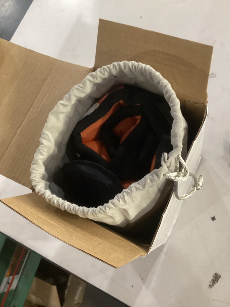 Condition photo showing New/Like New for sarisun travel pillows for airplanes, airplane pillow for long flight, airplane head strap with eye mask for sleep, travel neck pillow for car road trip, 360° support headrest, stop bobblehead, orange