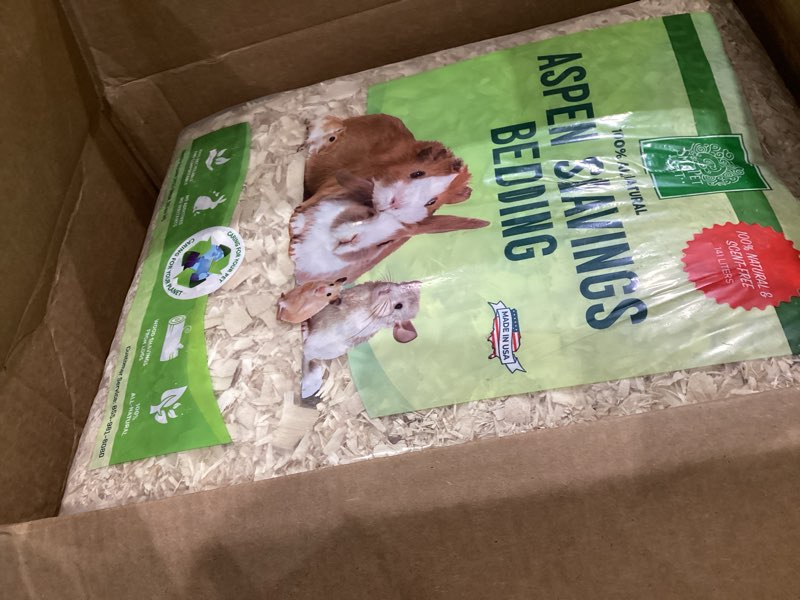 Condition photo showing Good Condition for small pet select brown natural paper bedding, soft animal bedding with odor control for guinea pig, rabbit, hamster, or bunny, cage accessories, made in the usa, 178l (2 pack) 356 l (2-pack - 178 l)