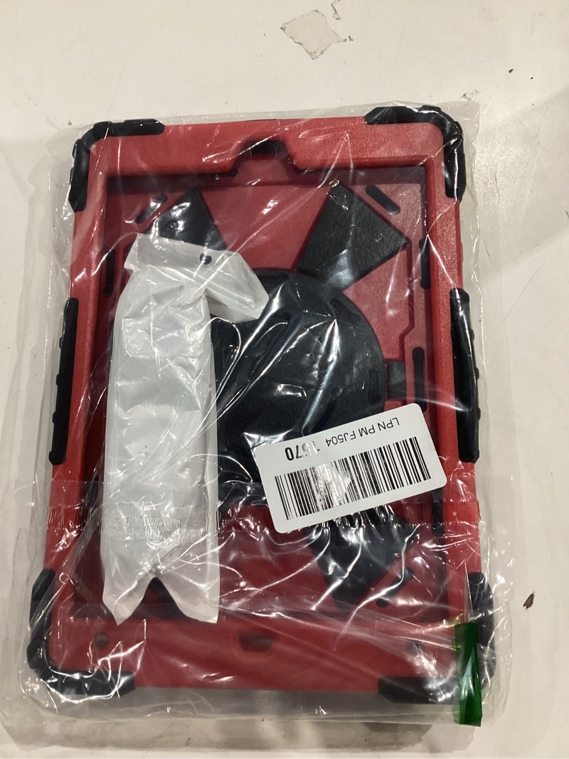 Condition photo showing Good Condition for wesorol case for ipad 9th/8th/7th generation 10.2 inch (2021/2020/2019),full-body drop protection 9th generation ipad case with rotating stand screen protector pencil holder holde,black red black red case for ipad 9th/8th/7th generation