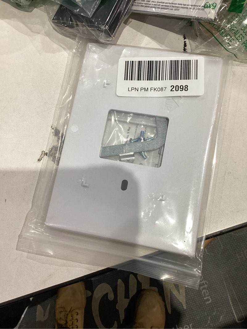 Condition photo showing As Is for Thermostat Wall Plate Compatible with THP2400A1027W Honeywell Home Thermostat Coverplate Assembly Wall Mount Plate -White