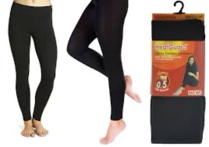 Thermal Thick Fleece Lined Leggings -High Waisted Warm Winter Yoga Pants for Women Running Workout L