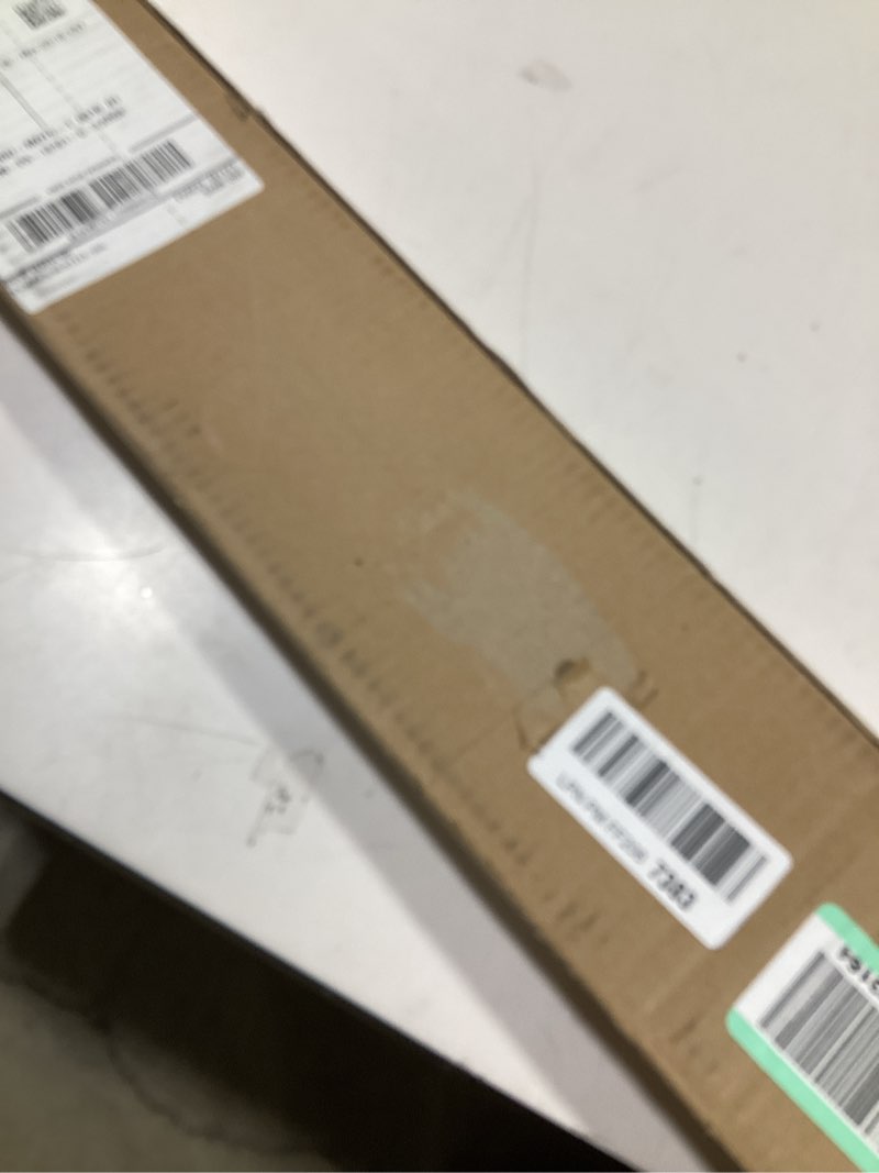 Condition photo showing New/Like New for Ceiling Curtain Track Set - Ceiling Mounted Heavy-duty Curtain Rods Room Divider Curtain Rails Sliding Curtain Poles Set with Clips for Living Room Bedroom RV Shower Outdoor, White 18ft 18 feet white