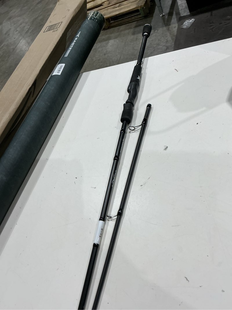 Condition photo showing As Is for kastking crixus fishing rods,im6 graphite spinning rod & casting rod w/zirconium oxide ring stainless steel guides, superpolymer handle