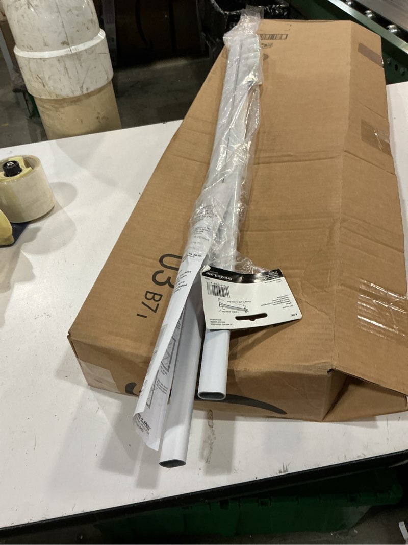 Condition photo showing Good Condition for prime-line k 5167 36 in. l steel reinforced white vinyl push bar for hinged swinging screen doors (single pack)