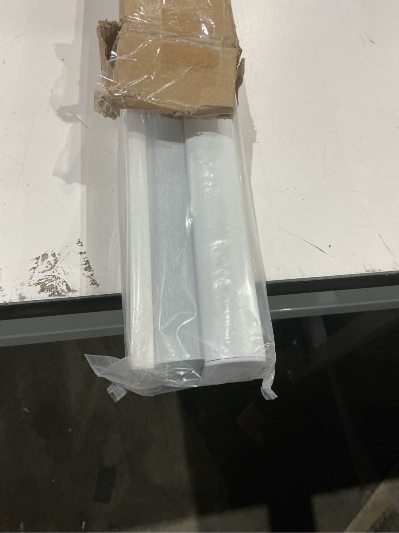 Condition photo showing Good Condition for joydeco cellular shades cordless, 35 inch wide blackout cellular blinds for windows, waterproof honeycomb blinds white window coverings for bedroom, living room, office, kitchen (35" w x 64" h) a - white 35"w x 64"h