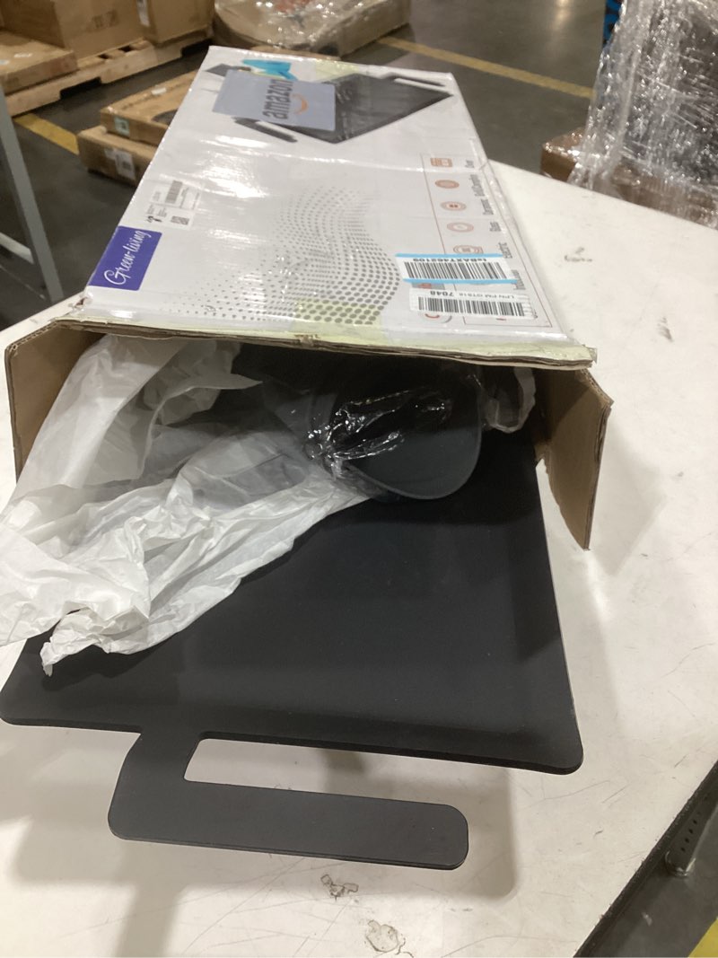 Condition photo showing Good Condition for universal large carbon steel griddle for outdoor gas grill, induction, gas/electric stove, and oven, double burner griddle comes with grill press, pre-seasoned nitride coating process large(comes with grill press)