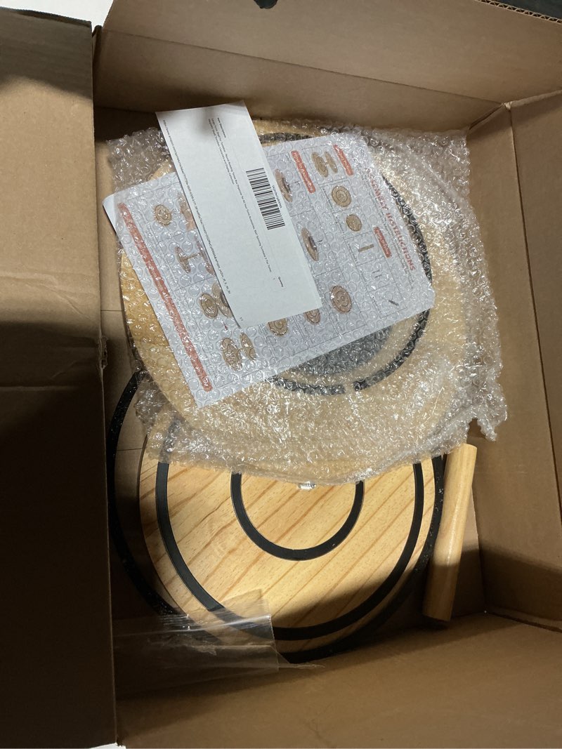 Condition photo showing Good Condition for Large Tonie Shelf for Toniebox - Round Rotating Tonies Box Organizer for All Your Tonie Accessories, 360° Spinning Turntable 2-Tier Tonies Magnetic Shelf, Toniebox Characters and Display Collection Wood