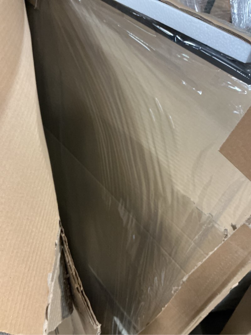 Condition photo showing Good Condition for bathroom vanity mirror, black framed mirror for over sink, 40x28 | hd glass, distortion-free for makeup and grooming, sturdy frame, all mounting hardware, hangs horizontal or vertical rect black 40"l x 28"w