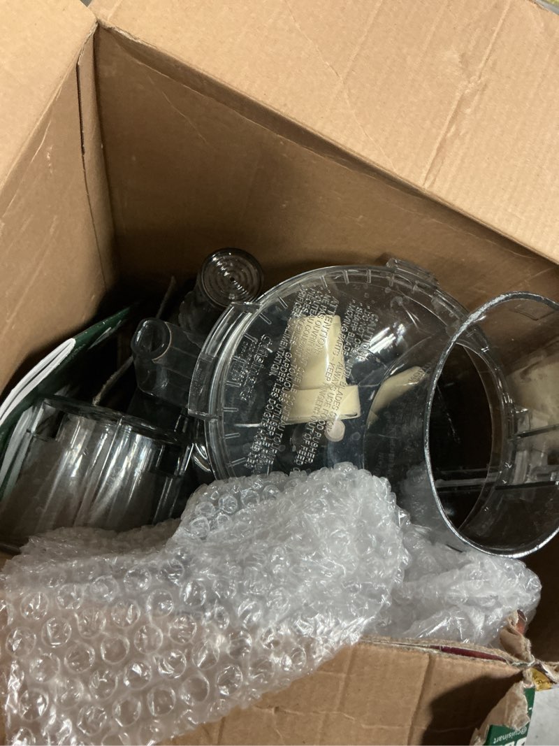 Condition photo showing As Is for cuisinart food processor, 14-cup vegetable food chopper for mincing, dicing, shredding, puree & kneading dough, 720-watt motor, stainless steel, dfp-14bcny 14-cup stainless steel