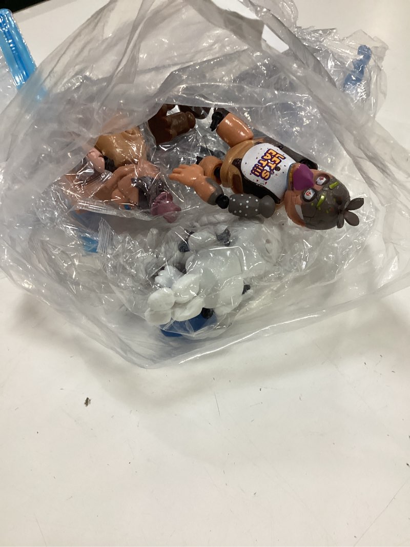 Condition photo showing Good Condition for toysvill inspired by five nights at freddys | chocolate collection | freddy's action figures toys (fnaf) set of 6 pcs [rockstar & chocolate freddy, bonnie, chica, easter, freddy frostbear]