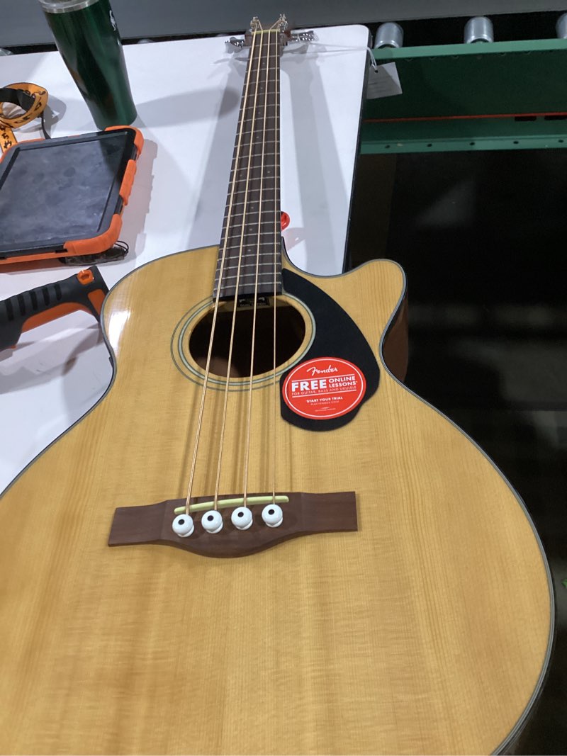 Fender CB-60SCE Acoustic Bass, with 2-Year Warranty Natural, Laurel Fingerboard