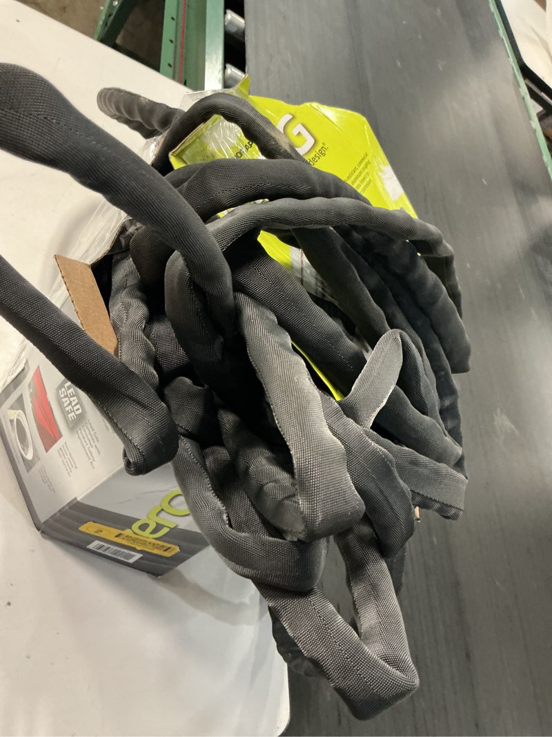 Condition photo showing As Is for apex zero-g 4001-100 garden hose  5/8 in  100 ft l  coupling  fiber  gray