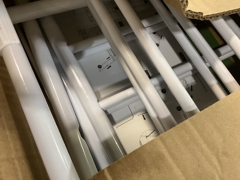 Condition photo showing Good Condition for Foldable Clothes Drying Rack, Portable Drying Rack for Clothes, Laundry Racks for Drying Clothes, Space Saving Indoor Outdoor Collapsible Drying Rack for Patio, Balcony, Bedroom, White