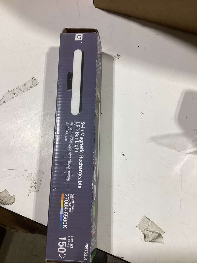 Condition photo showing As Is for Utilitech Black LED Hardwired Picture Light/ Opened