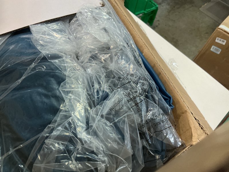 Condition photo showing As Is for airefina air mattress queen with built in pump, 18 raised comfort blow up mattress with carrying bag, portable inflatable mattress for guest home, air bed colchones inflables 750 lbs max, 80*60*18 in queen 18 inch