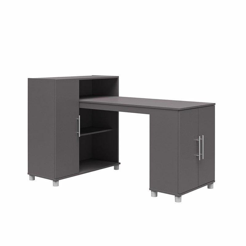 *damaged box*may be missing pieces*Camberly Hobby and Craft Desk with Storage Cabinet