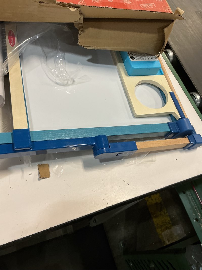 Condition photo showing Good Condition for Melissa & Doug Deluxe Double-Sided Tabletop Easel, Arts & Crafts, 42 Pieces, 17.5” H x 20.75” W x 2.