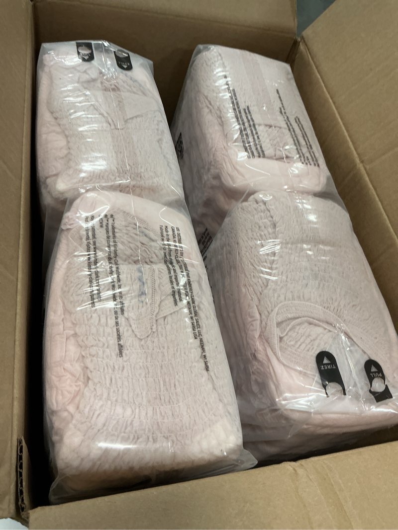 Condition photo showing Good Condition for Depend Fresh Protection Adult Incontinence Underwear for Women  Maximum  L  Blush  72Ct