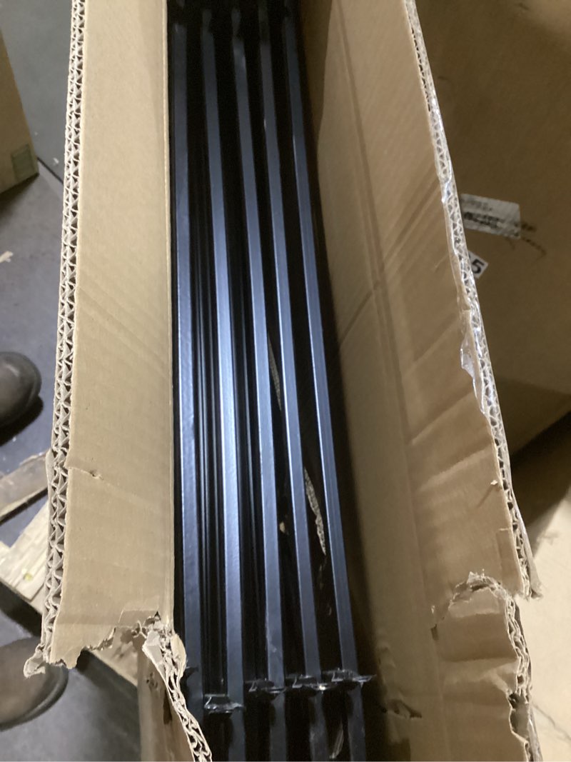 Condition photo showing As Is for metal garden fence decorative fence 32 inch high x 24 inch wide (5 panels, total length 10 feet) no dig fence border fence dog fence landscape fencing for flower bed, yard, animal barrier