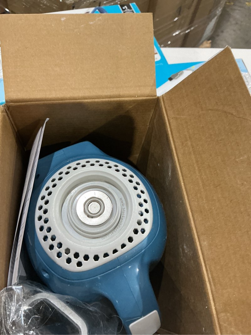 Condition photo showing As Is for black+decker dustbuster advancedclean handheld vacuum cordless, compact home and car vacuum with crevice tool ,rotating nozzle and charging station, large dust bowl (chv1410l)