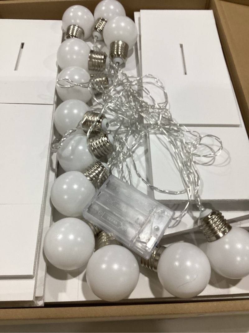 Condition photo showing Good Condition for 4FT Marquee Light Up Numbers 5,Party Decoration Large Marquee Light Up Letters with Weighted Water Bag,Pre-cut Foam Board Set Can Be Used for Birthdays,Weddings,Baby Anniversaries Number 5 White 4ft