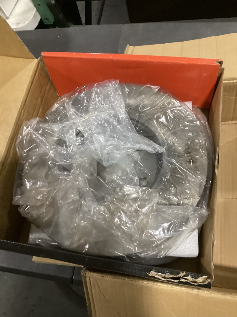 Condition photo showing As Is for a-premium 11.65 inch (296mm) front vented disc brake rotors + ceramic pads kit compatible with select chevy, pontiac and saturn models - malibu 04-12, cobalt 2008, g5 07-09, g6 06-10, aura 07-09