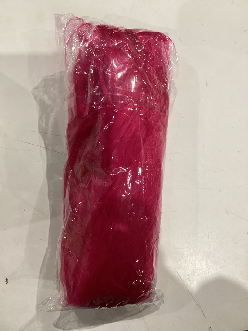 Condition photo showing New/Like New for Hot Pink 2x60Inch Faux Fur Shaggy Plush Faux Fur, Fabric Precut Strips Fluffy Fuzzy Faux Fur, Craft Beard Hair, Beard Miniature Dolls Rugs Mats Gift, Winter Halloween Christmas Costume Party Decor