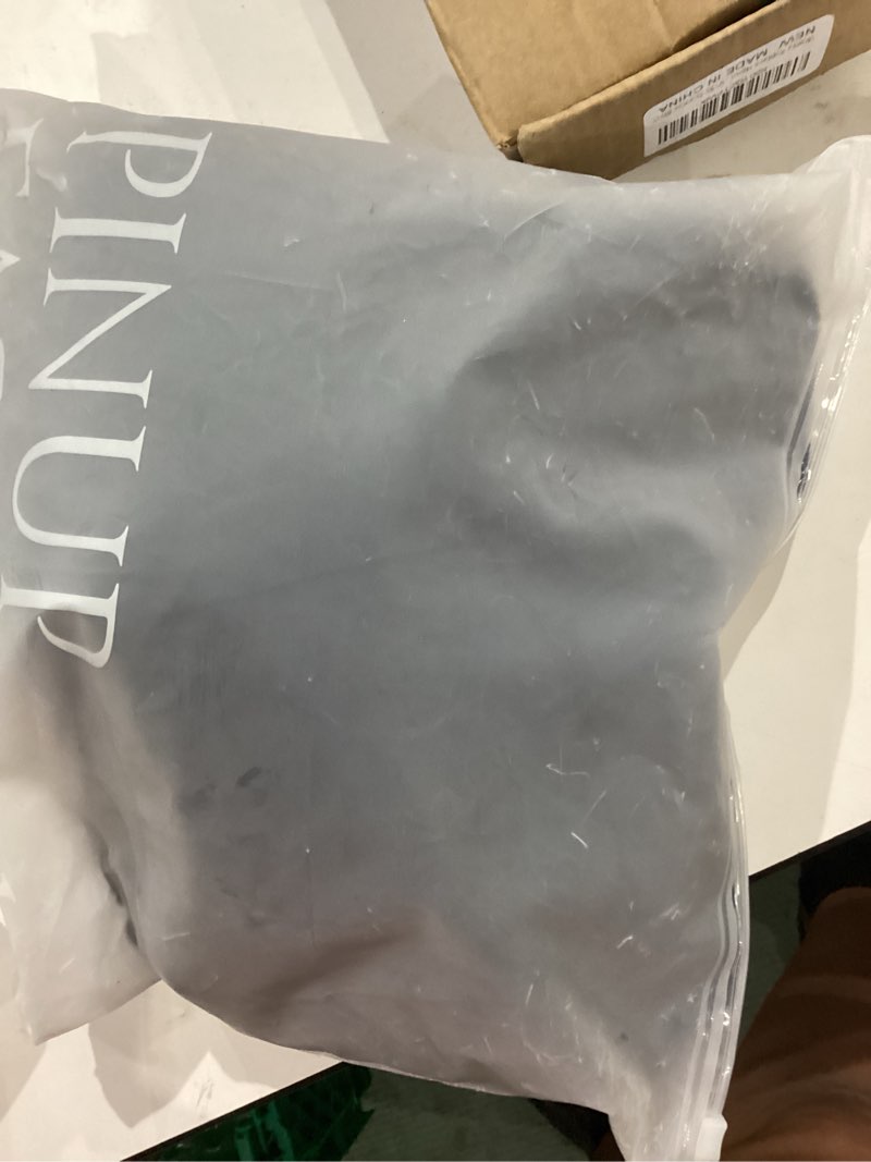 Condition photo showing Good Condition for pinup fashion plus size formal dress - evening wedding guest cocktail sequin chiffon long dresses with slit navy blue 16 plus