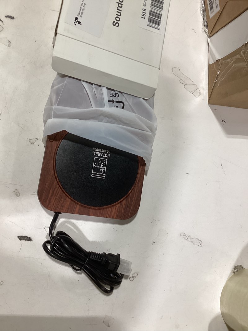 Condition photo showing Good Condition for Sourdough Starter Warmer Mat - 24H Timer - Precise 1°F Thermostat Control (70-100°F) - Smart Memory Warming On/Off - Fits Jars Up to 40oz - Perfect for Home Baking (Brown) Wood Grain