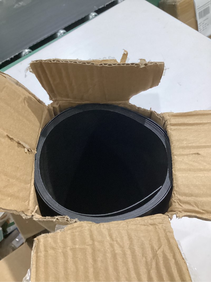 Condition photo showing Good Condition for black plastic roll 16x96in 0.8mm thick hard polypropylene flexible plastic sheet for diy crafts, custom gaskets, furniture trim protective liners, heat bendable cut-to-size black 16x96in