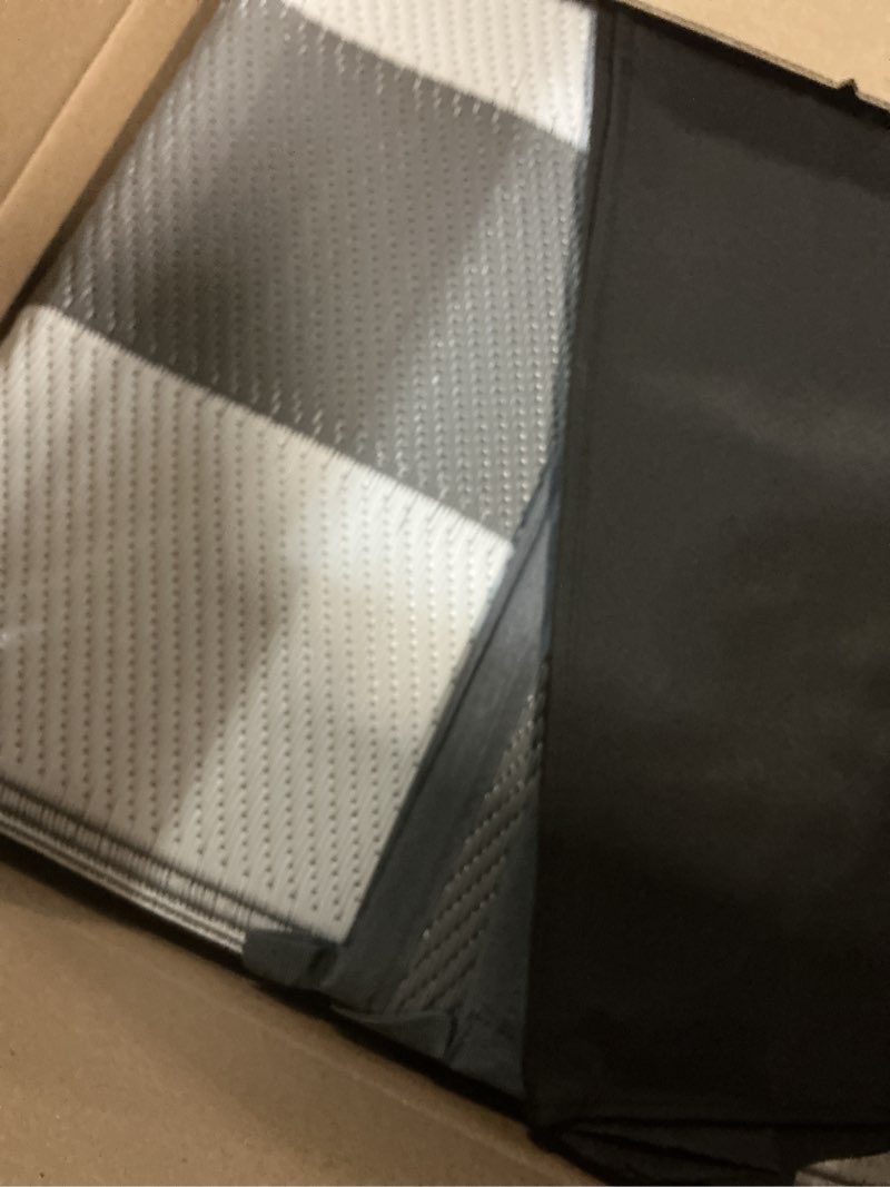 Condition photo showing Good Condition for olanly outdoor rug 9x12 ft waterproof, reversible outdoor plastic straw rug, rv mat, indoor outdoor carpet clearance for patio, camping, balcony, deck, backyard, grey & white grey & white geometric 9' x 12' (rectangular)