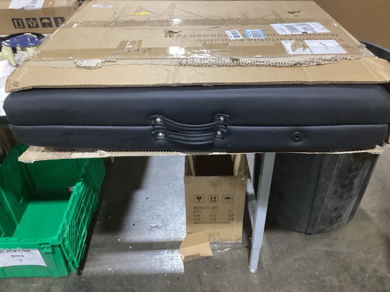 Condition photo showing Good Condition for civama Massage Table Massage Bed Portable, 29 LBs Light Weight 2 Section Foldable Tattoo Bed Facial Care Spa Lash Bed Height Adjustable Sturdy Wooden Frame with Accessories Carrying Bag, Black Black (Wood Leg)