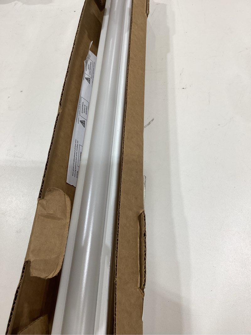 Condition photo showing As Is for Lithonia Lighting 2ft Light Fixture, LED Strip Light, 120V, 4000K Cool White Light, 2-Foot, 1-Light, White (MNSL L23 1LL 120V 40K 80CRI M6)