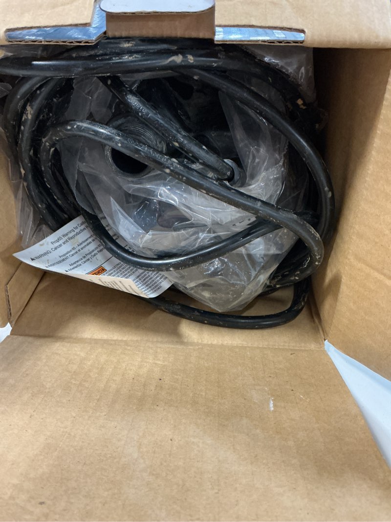 Condition photo showing As Is for utilitech 1/6-hp 115-volt 25-gpm thermoplastic submersible utility pump