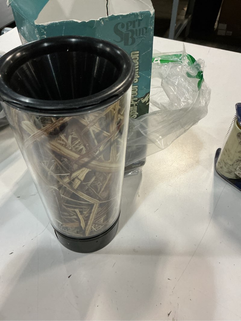 Condition photo showing Good Condition for Spit Bud Spittoon with Can Opener, Mossy Oak Color Mossy Oak Shadow Grass Blades