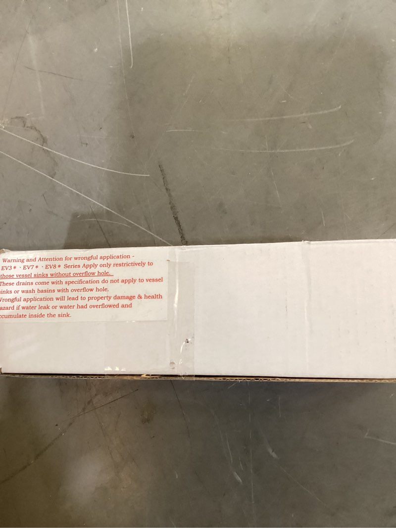 Condition photo showing New/Like New for kingston brass ev8413 coronet push pop-up bathroom sink drain without overflow, antique brass, 8.44 x 2.44 x 2.44