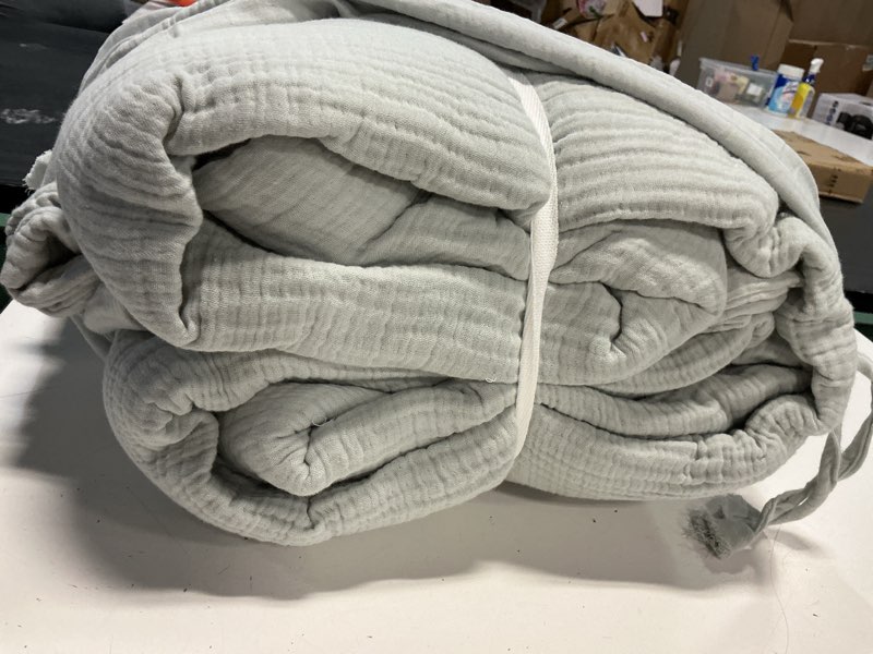 Condition photo showing Good Condition for organic cotton gauze duvet cover set 3 pieces size:king