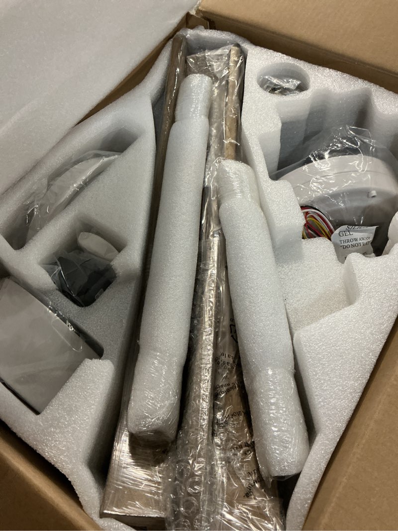 Condition photo showing Good Condition for 42" ceiling fans with lights with remote control, indoor outdoor wooden ceiling fan with 3 wooden blades for patio, living room, dining room, farmhouse and more. (white + log color)… white + original wood 42-inch
