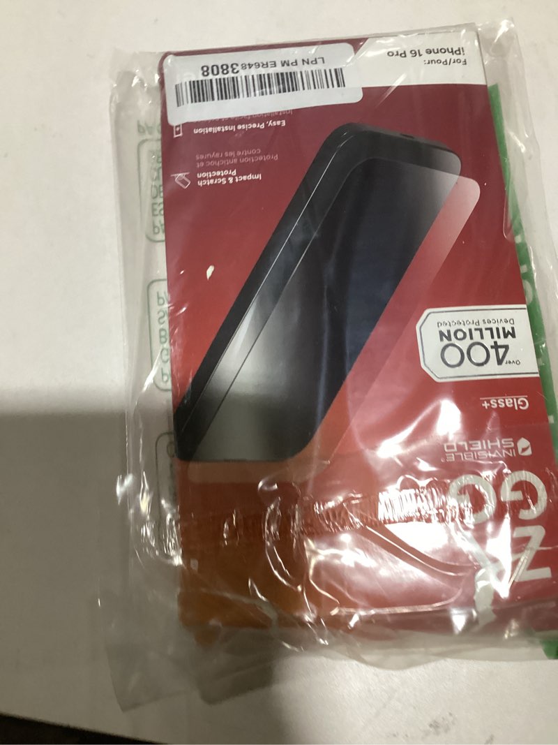 ZAGG Glass+ Screen Protector for iPhone 16 Pro – 3X Stronger Tempered Glass with Reinforced Edges, S